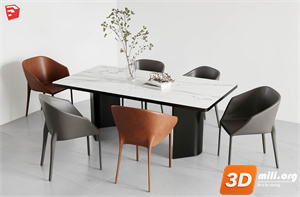 Dining Table Set Skp Files